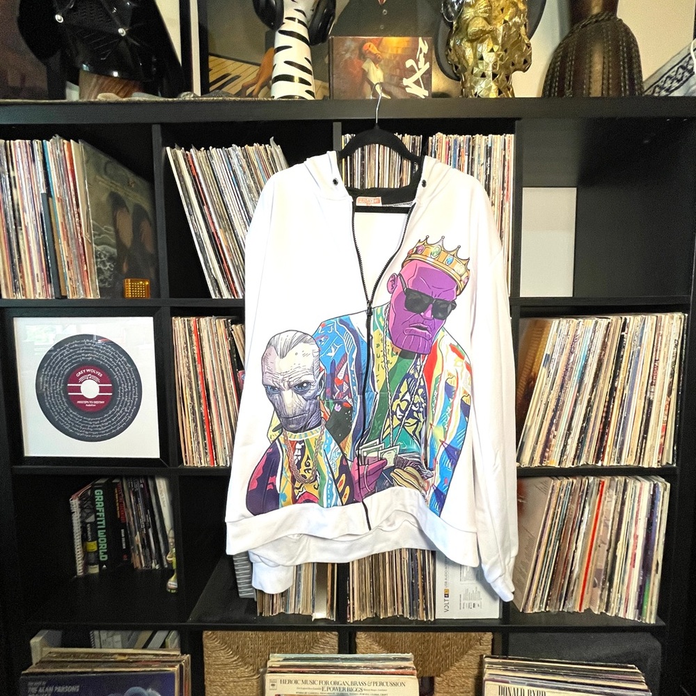 Hiphop Thanos/Notorious B.I.G. Graphic Hoodie Mens XXL